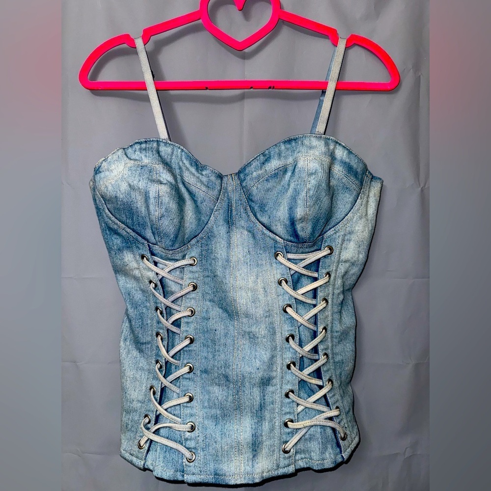 Lydia Jeans Denim Top Size S